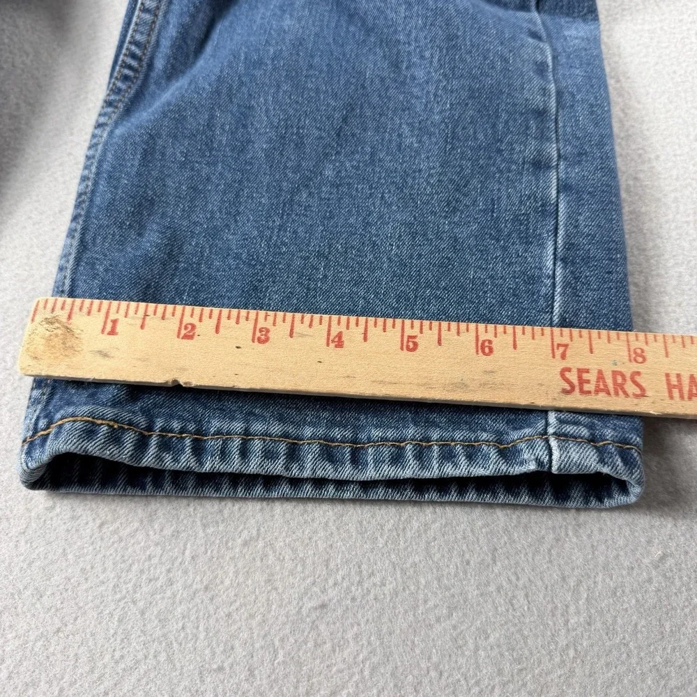 Levi's 505 Jeans Mens 34x27 Blue Denim Straight Leg Regular Fit Cotton Pant